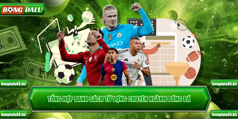 Tổng hợp danh sách từ vựng chuyên ngành bóng đá